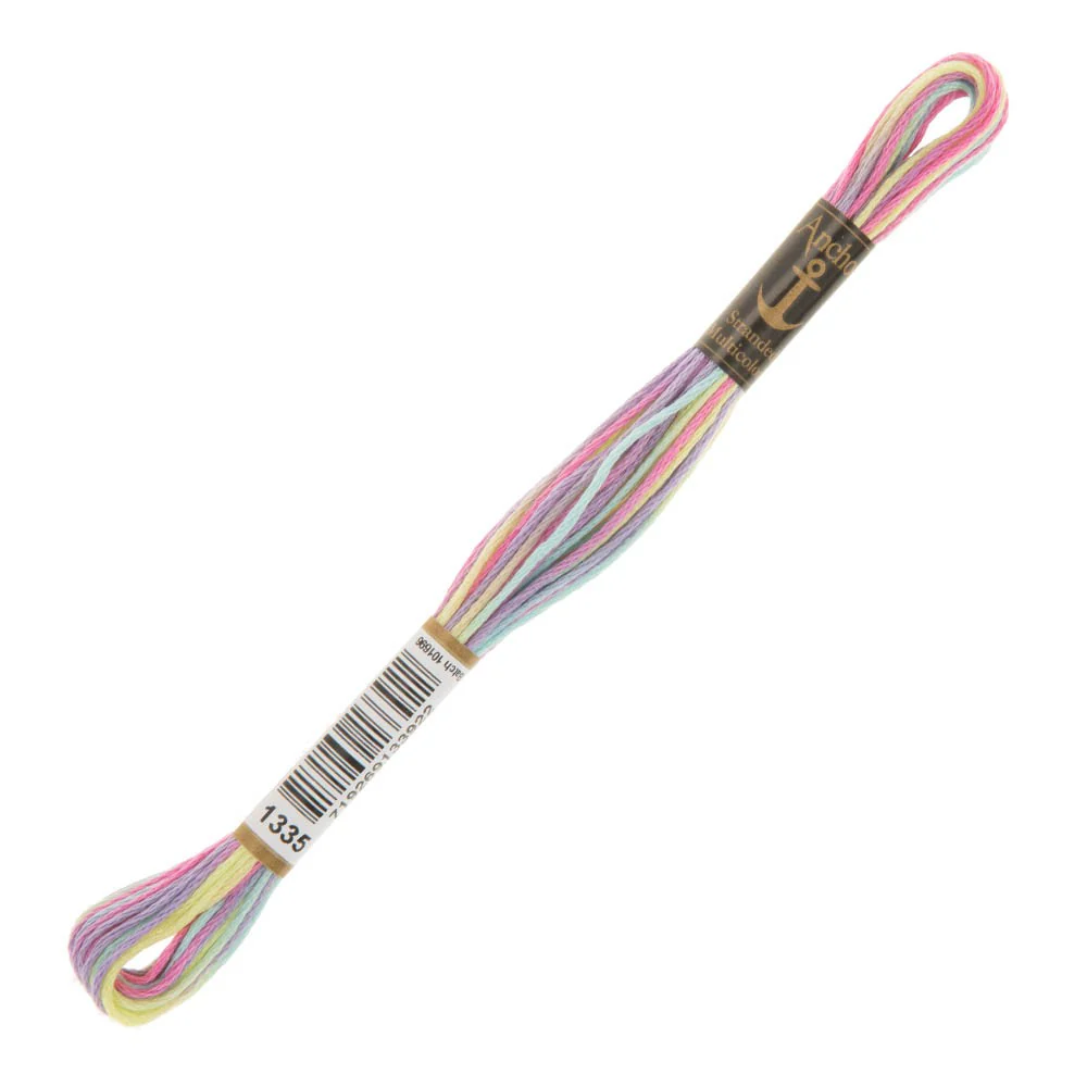 Anchor Stranded Mouline Embroidery Thread, 8m, Variegated  - 1335