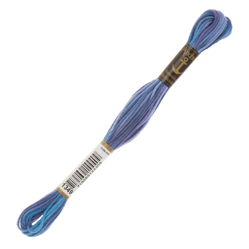 Anchor Stranded Mouline Embroidery Thread, 8m, Variegated  - 1349