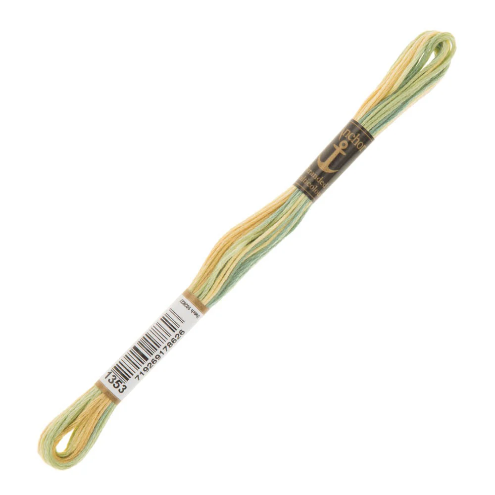 Anchor Stranded Mouline Embroidery Thread, 8m, Variegated - 1353
