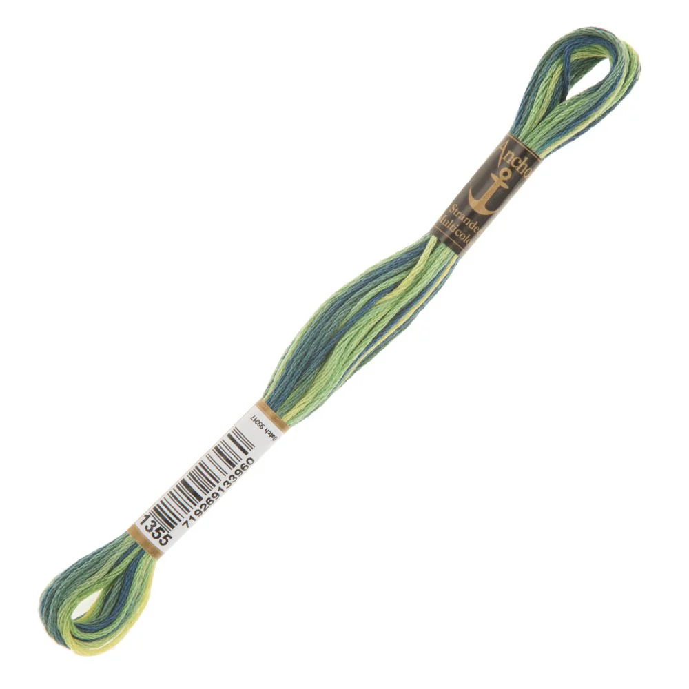 Anchor Stranded Mouline Embroidery Thread, 8m, Variegated  - 1355