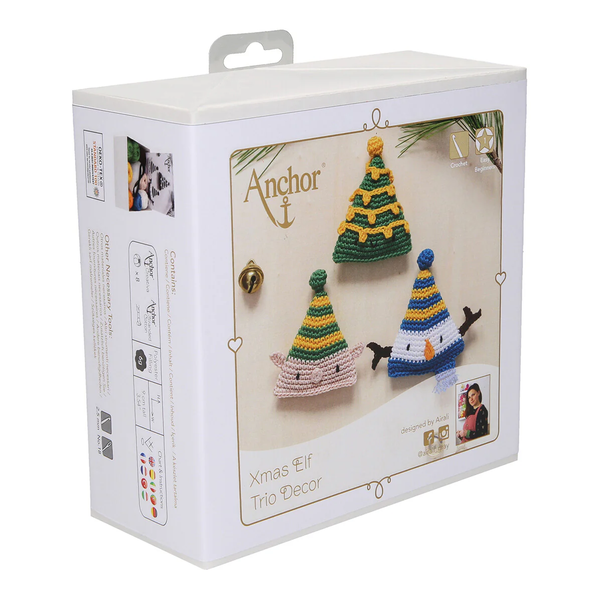 Anchor Xmas Elf Trio Decor Amigurumi Set - A28C005-09062 - Image 3