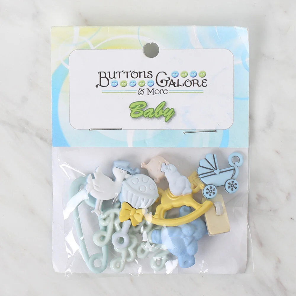 Buttons & Galore Decorative Baby Button, Baby Boy - Image 2