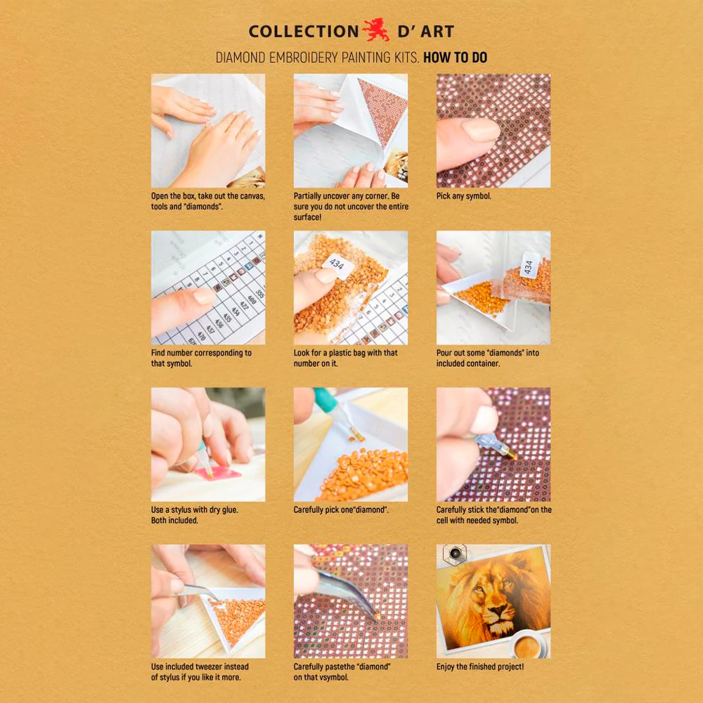 Collection D Art Heart of Jesus 38x48 Mosaic Kit - D3407 - Image 7