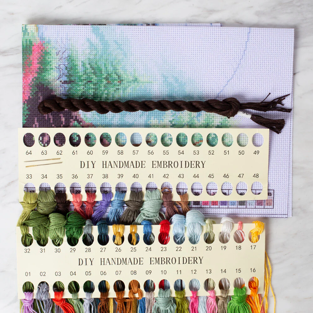 DIY Handmade Embroidery Set 40x50 cm - 0324 - Image 2