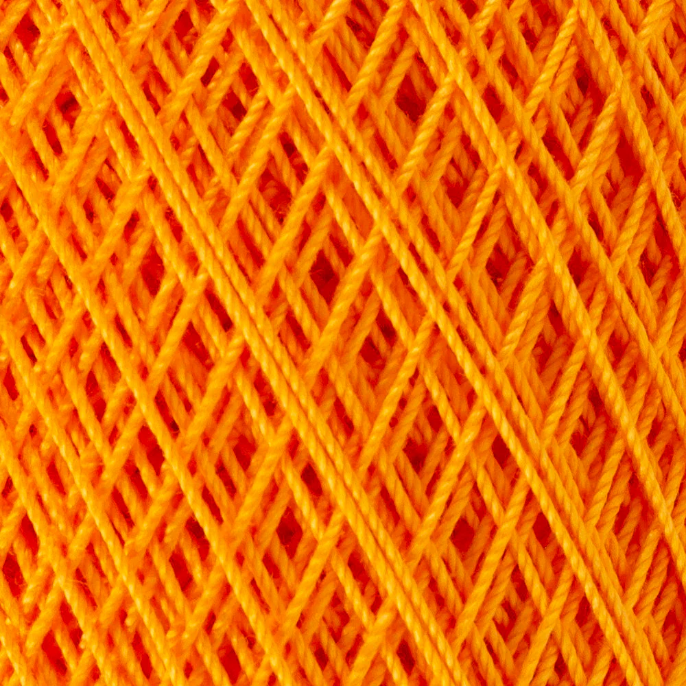 DMC Babylo 50g Cotton Crochet Thread No:10, Orange - 741 - Image 2