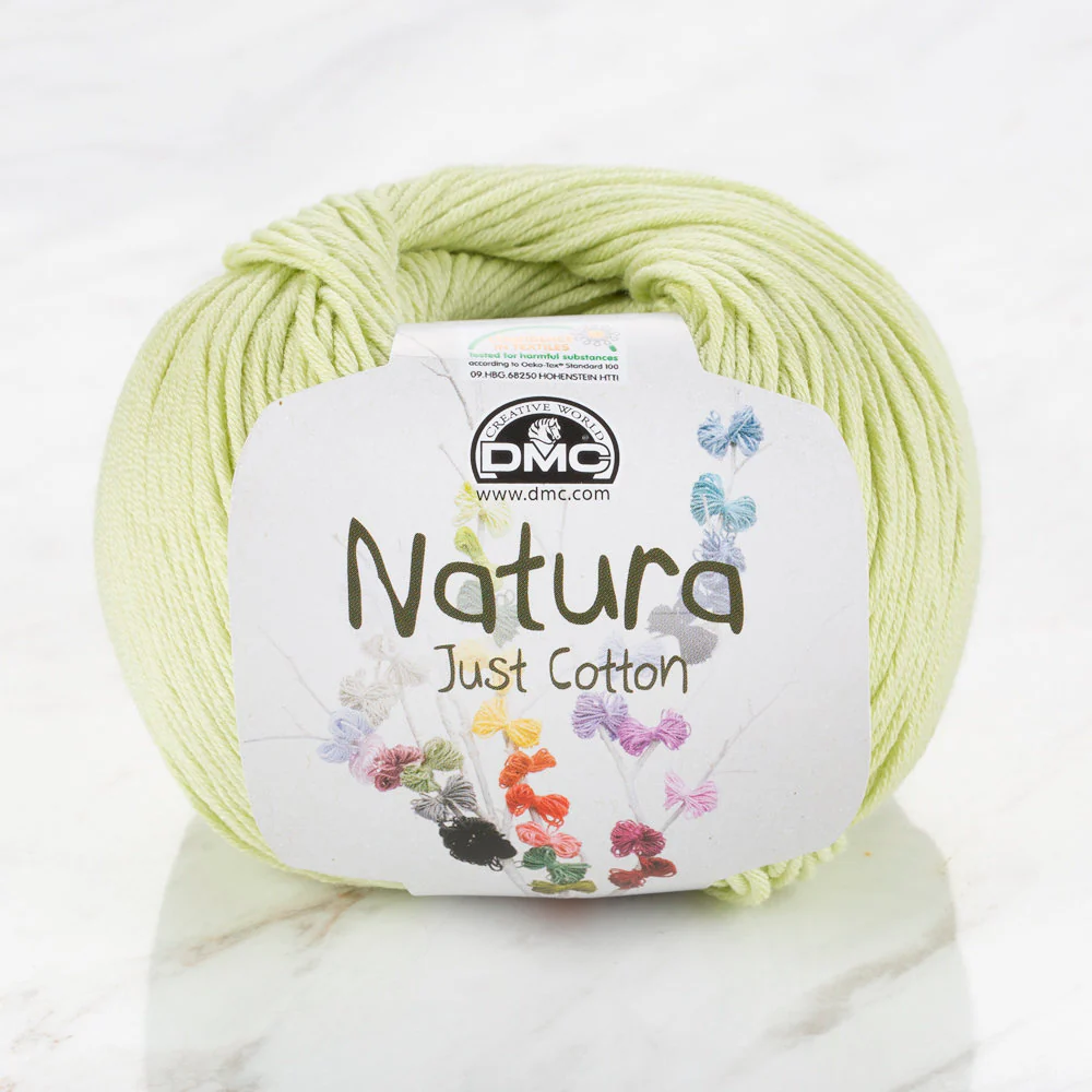 DMC Natura Just Cotton Knitting Yarn, Green - N12