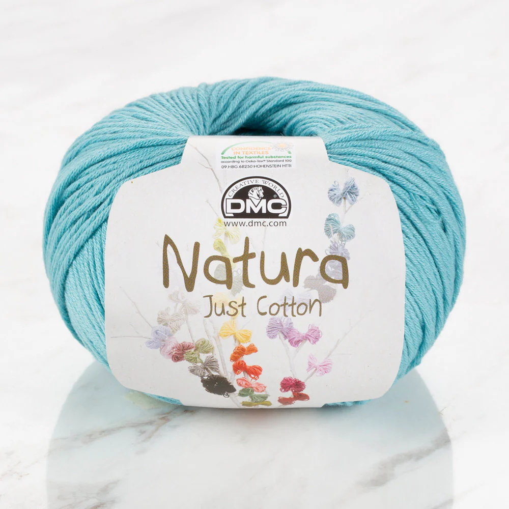 DMC Natura Just Cotton Knitting Yarn, Light Blue - N25