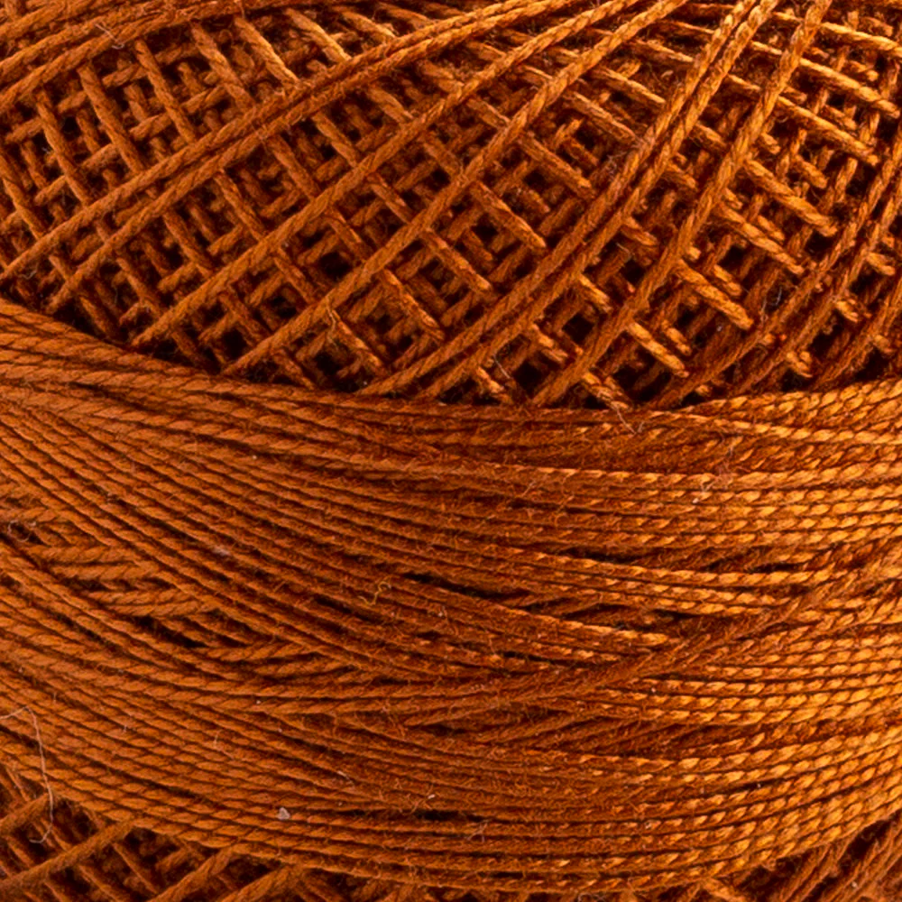 Domino Cotton Perle Size 12 Embroidery Thread (5 g), Brown - 4590012-310 - Image 3