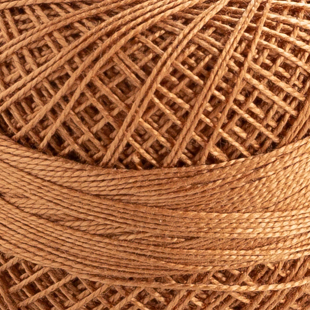Domino Cotton Perle Size 12 Embroidery Thread (5 g), Brown - 4590012-374 - Image 3