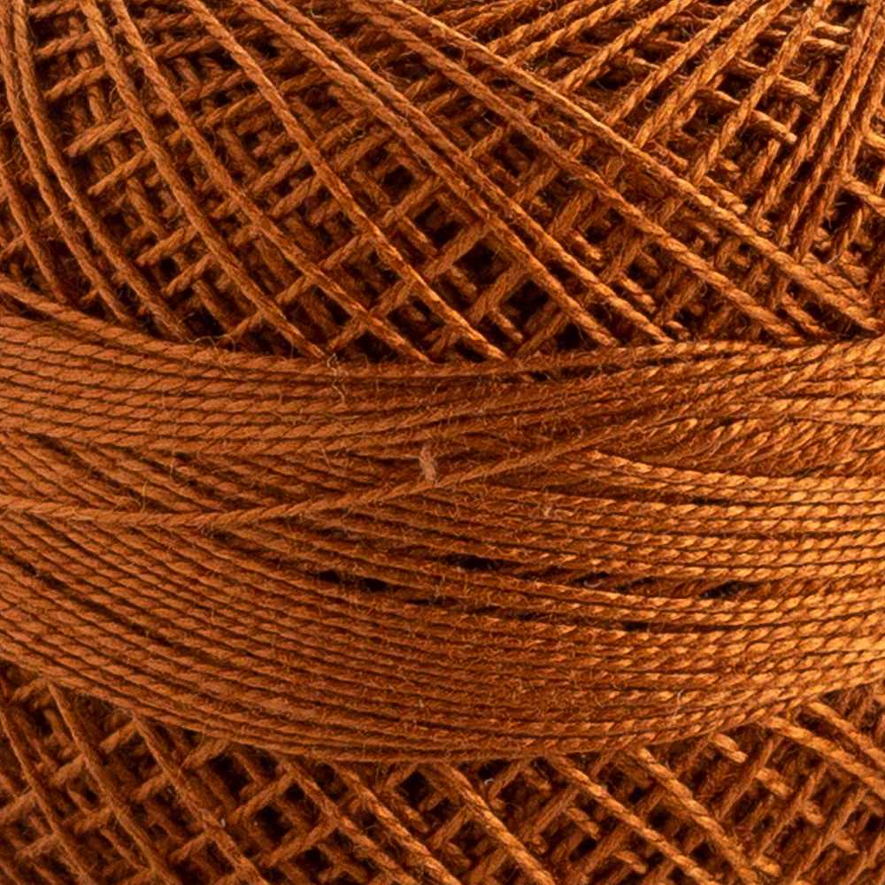 Domino Cotton Perle Size 12 Embroidery Thread (5 g), Brown - 4590012-K0075 - Image 3