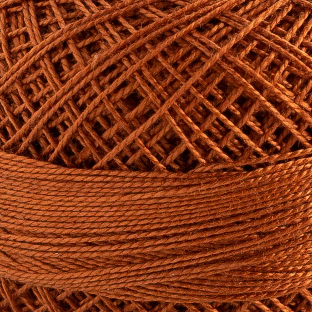 Domino Cotton Perle Size 12 Embroidery Thread (5 g), Brown - 4590012-K0137 - Image 3
