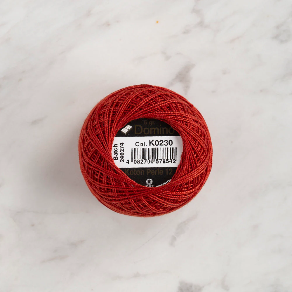 Domino Cotton Perle Size 12 Embroidery Thread (5 g), Cinnamon - 4590012-K0230 - Image 2