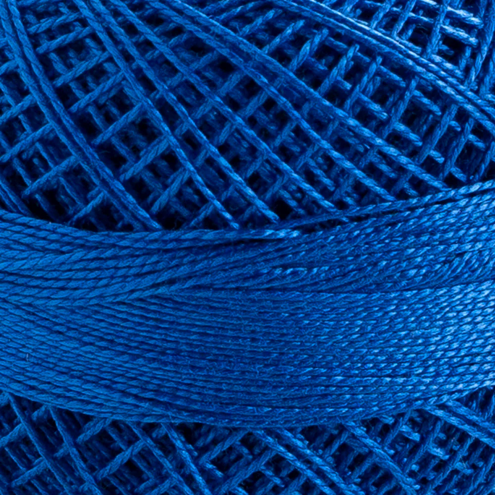 Domino Cotton Perle Size 12 Embroidery Thread (5 g), Dark Blue - 4590012-K0029 - Image 3
