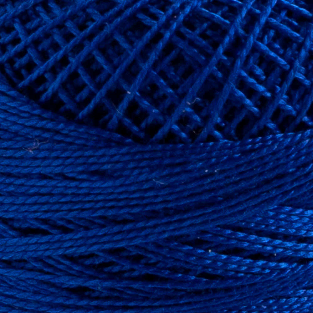 Domino Cotton Perle Size 12 Embroidery Thread (5 g), Dark Blue - 4590012-K0030 - Image 3