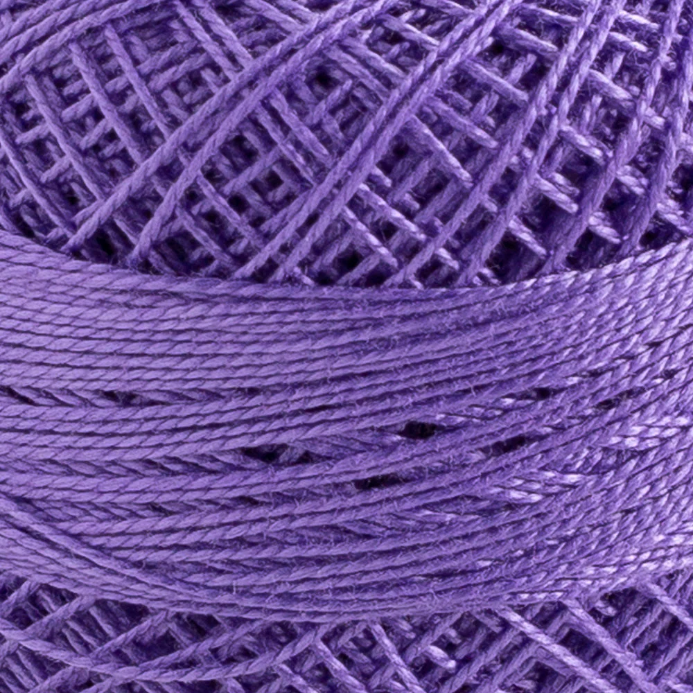Domino Cotton Perle Size 12 Embroidery Thread (5 g), Dark Lilac - 4590012-110 - Image 3
