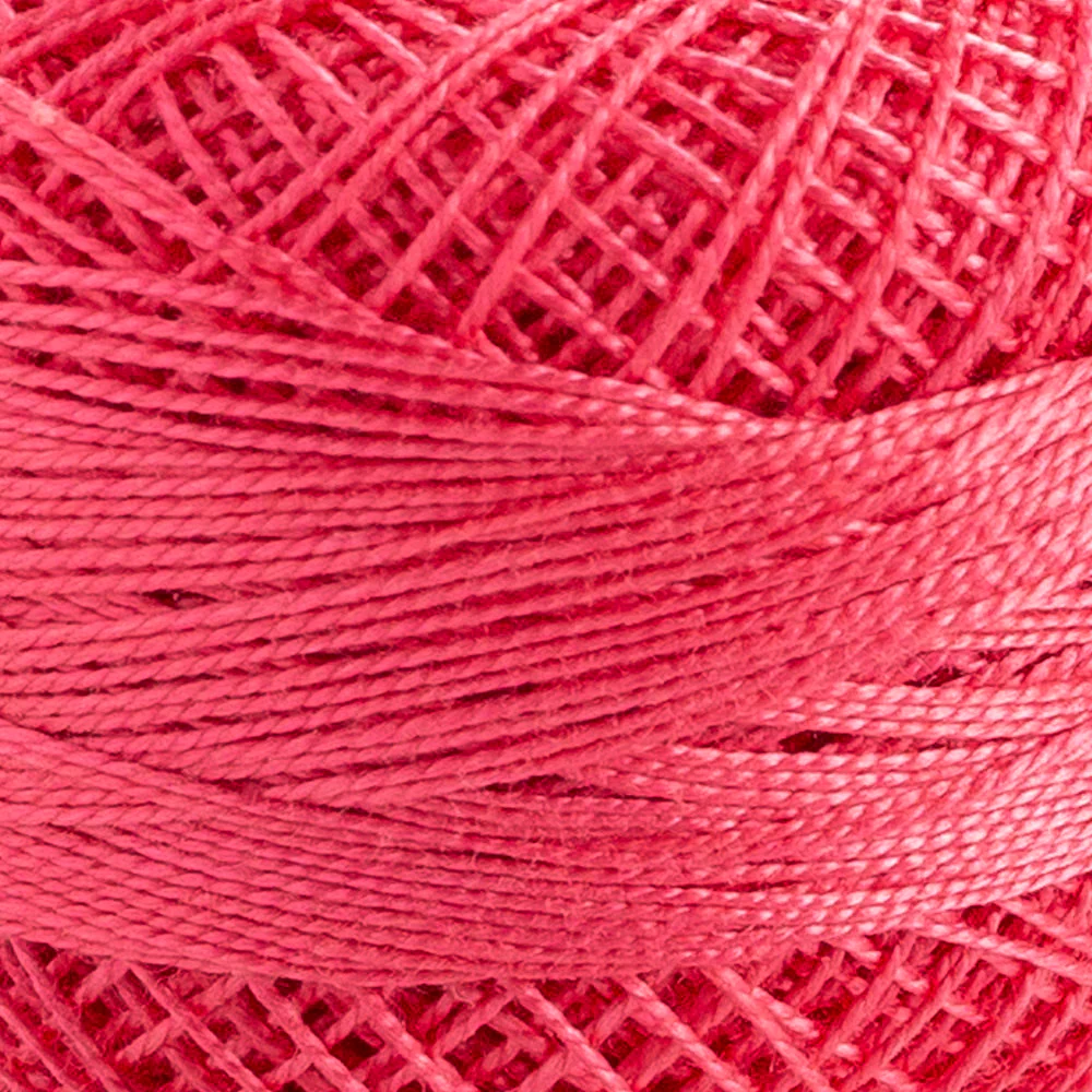Domino Cotton Perle Size 12 Embroidery Thread (5 g), Dark Pink - 4590012-54 - Image 3