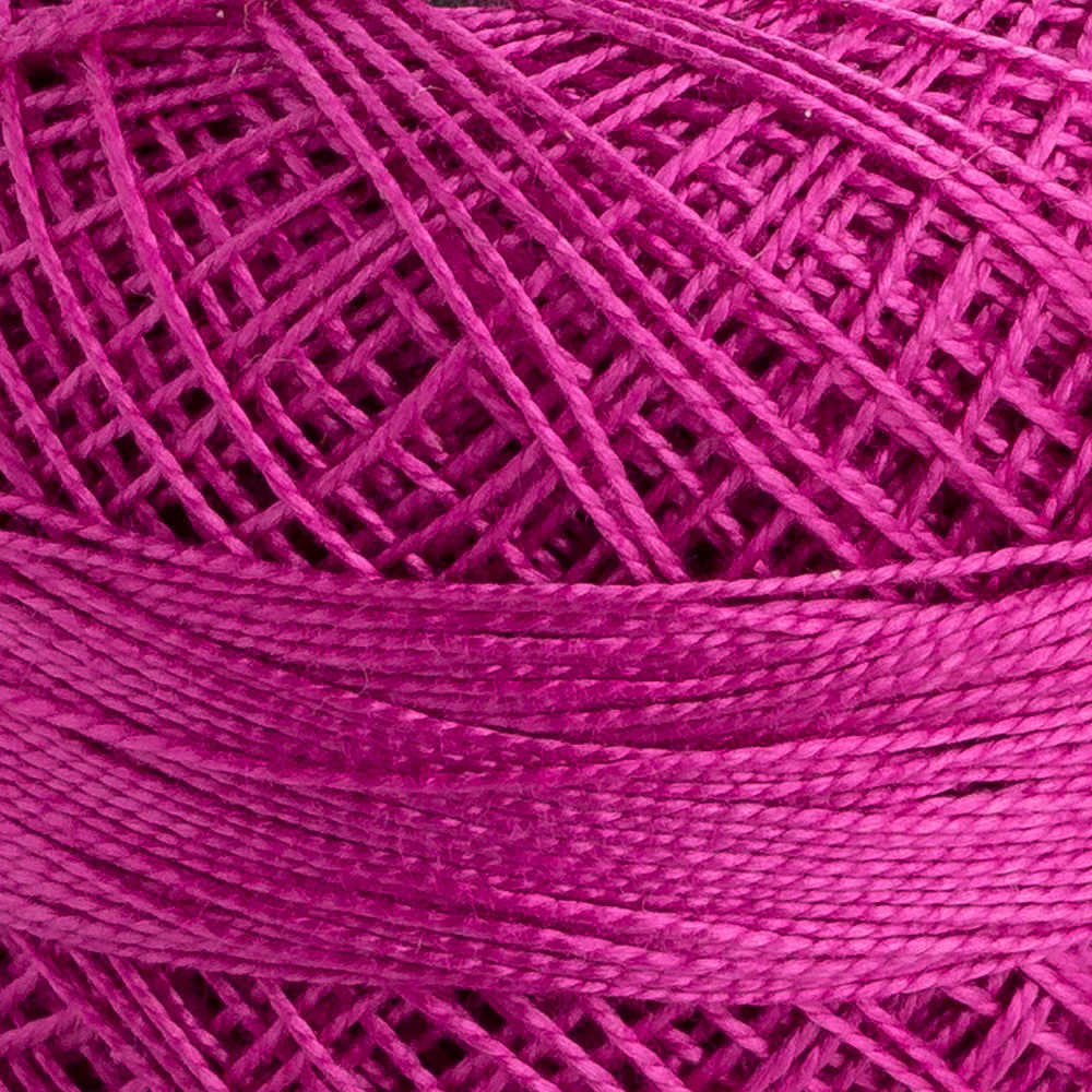 Domino Cotton Perle Size 12 Embroidery Thread (5 g),Pink  - 4590012-00088 - Image 3