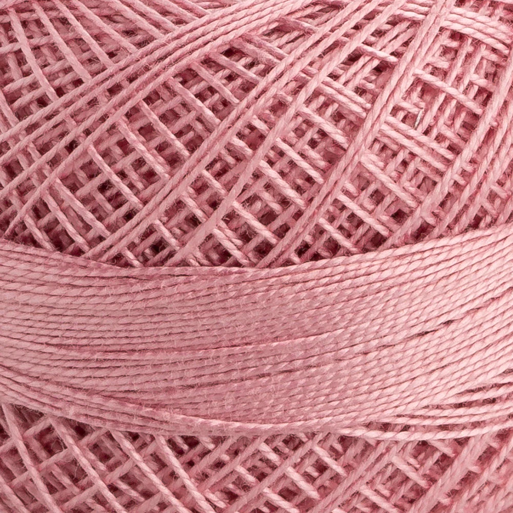Domino Cotton Perle Size 12 Embroidery Thread (5 g), Dusty Rose - 4590012-01016 - Image 3