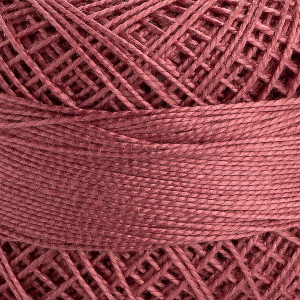 Domino Cotton Perle Size 12 Embroidery Thread (5 g), Dusty Rose - 4590012-01018 - Image 3