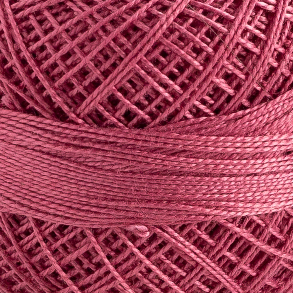 Domino Cotton Perle Size 12 Embroidery Thread (5 g), Dusty Rose - 4590012-970 - Image 3
