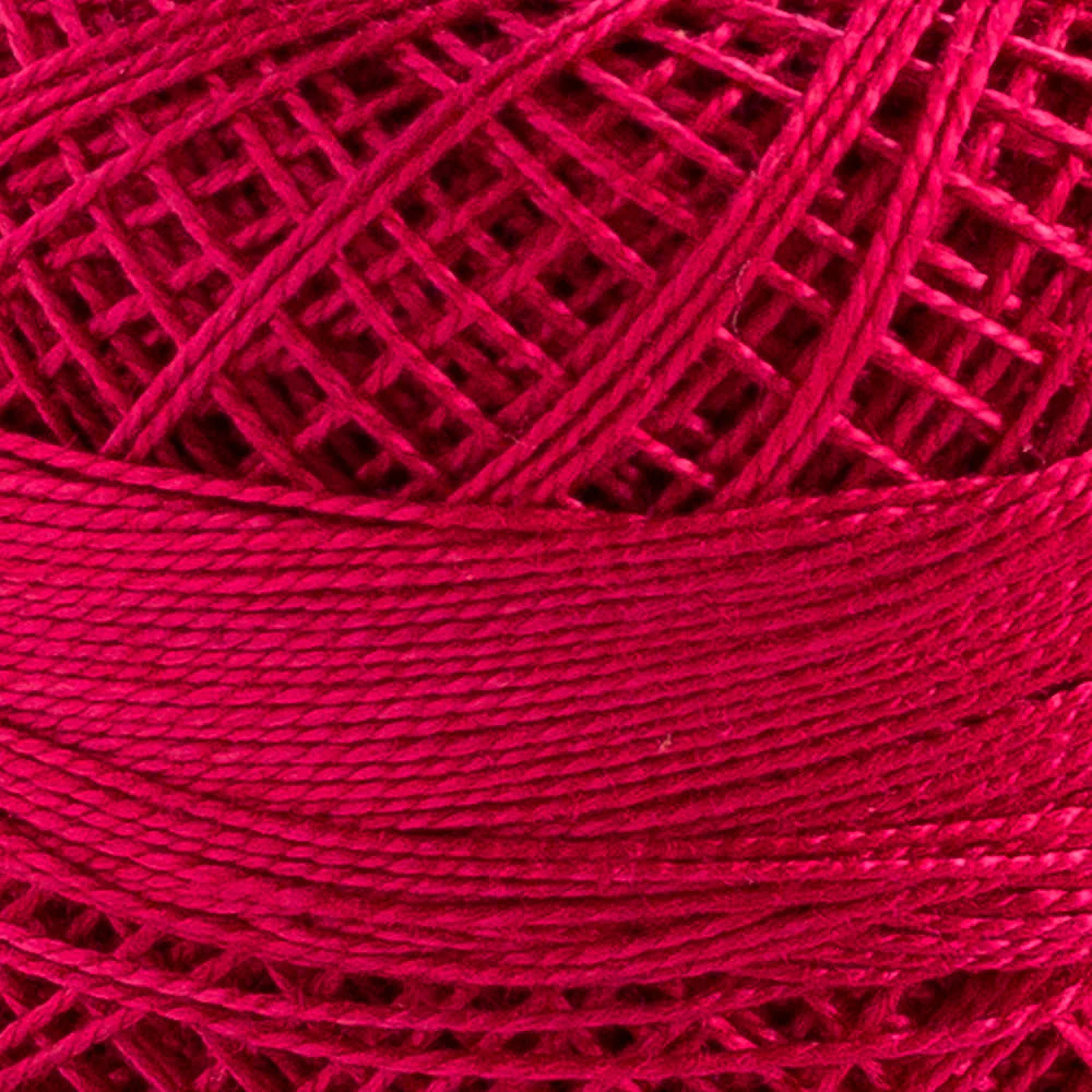 Domino Cotton Perle Size 12 Embroidery Thread (5 g), Fuschia - 4590012-K0106 - Image 3