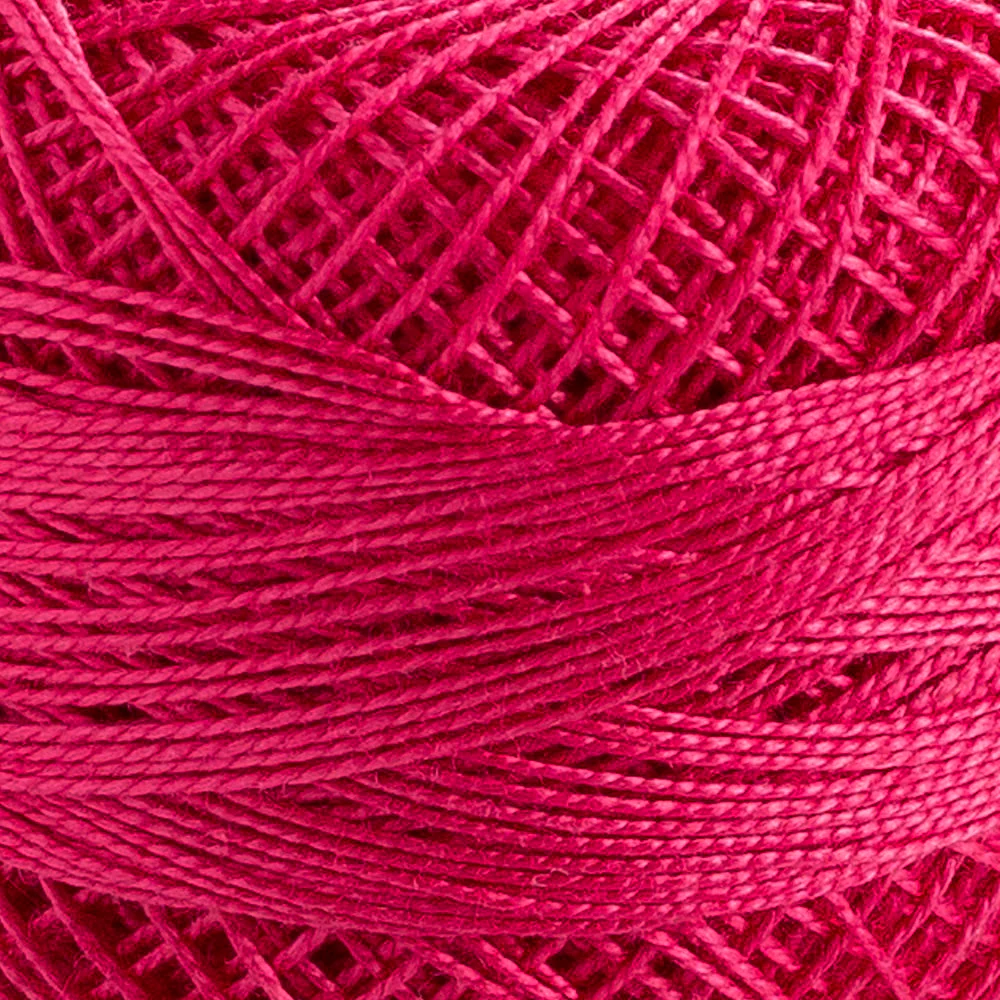 Domino Cotton Perle Size 12 Embroidery Thread (5 g), Fuschia - 4590012-K0215 - Image 3