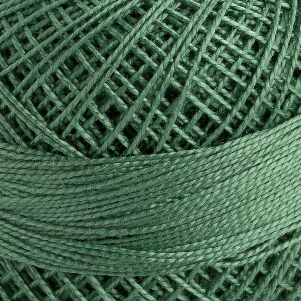 Domino Cotton Perle Size 12 Embroidery Thread (5 g), Green - 4590012-00216 - Image 3