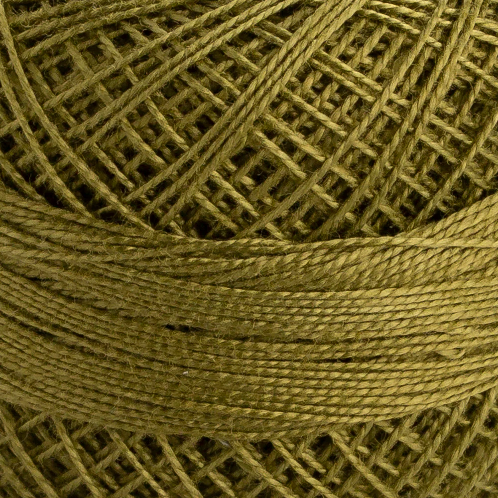 Domino Cotton Perle Size 12 Embroidery Thread (5 g), Green - 4590012-00844 - Image 3