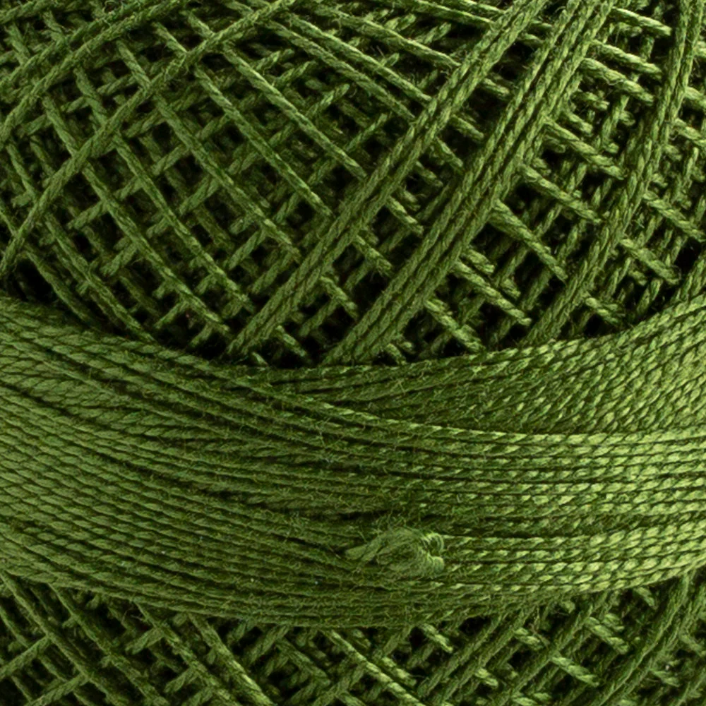 Domino Cotton Perle Size 12 Embroidery Thread (5 g), Green - 4590012-268 - Image 3