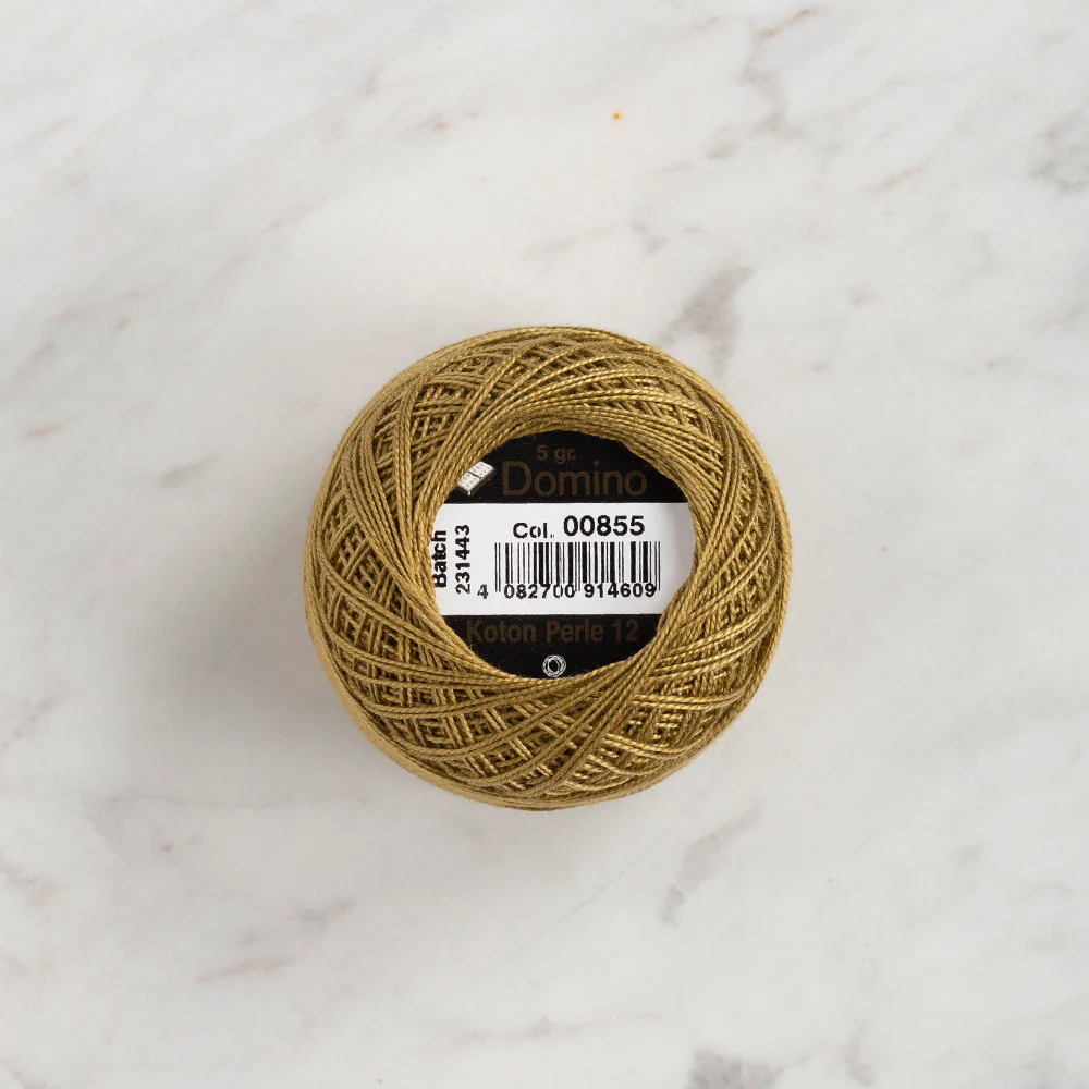 Domino Cotton Perle Size 12 Embroidery Thread (5 g), Green - 4590012-855 - Image 2