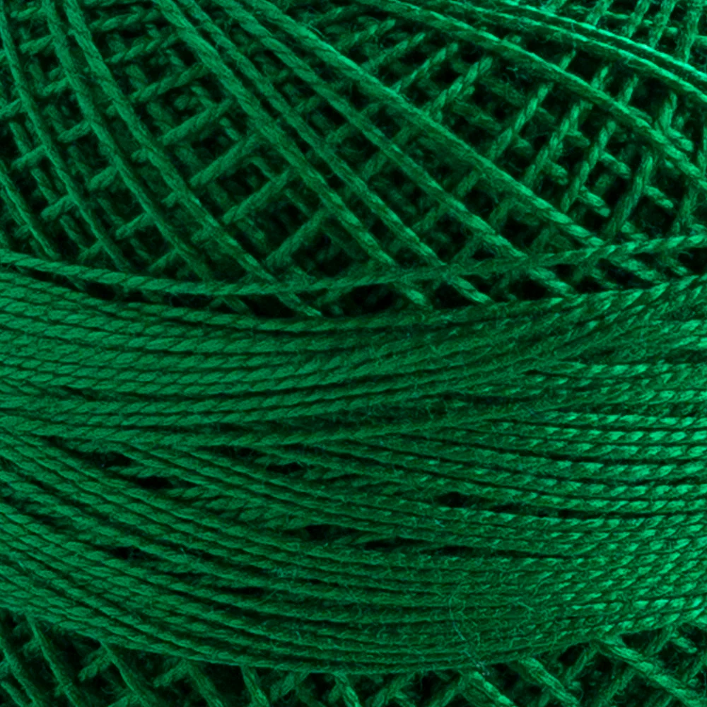 Domino Cotton Perle Size 12 Embroidery Thread (5 g), Green - 4590012-K0017 - Image 3