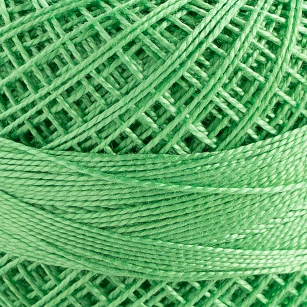 Domino Cotton Perle Size 12 Embroidery Thread (5 g), Green - 4590012-K0018 - Image 3