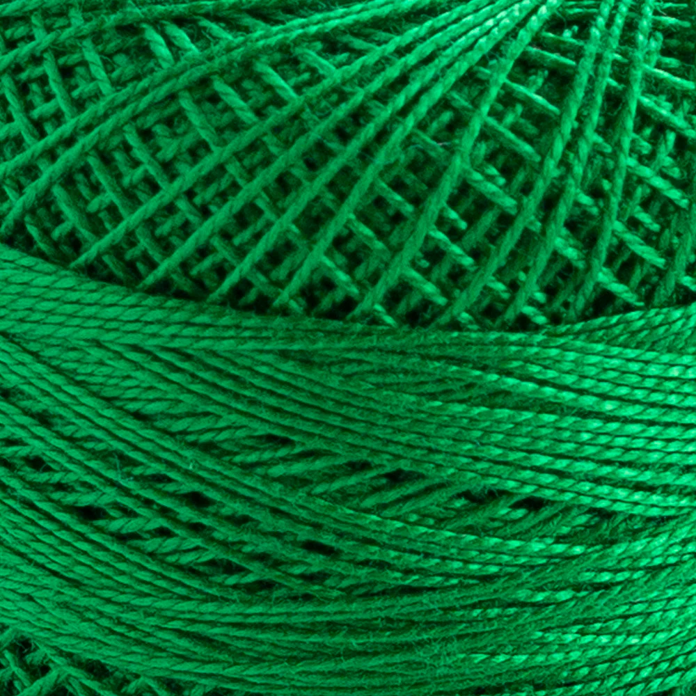 Domino Cotton Perle Size 12 Embroidery Thread (5 g), Green - 4590012-K0019 - Image 3