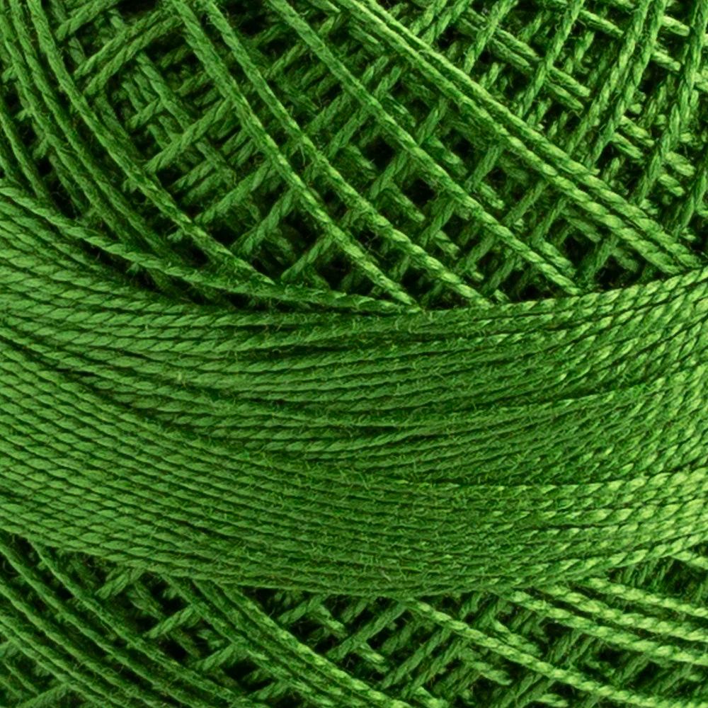 Domino Cotton Perle Size 12 Embroidery Thread (5 g), Green - 4590012-K0022 - Image 3
