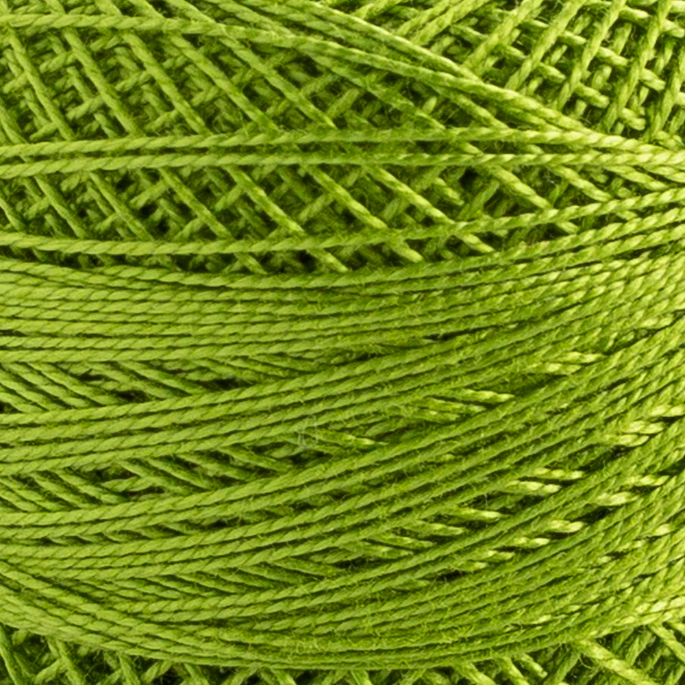 Domino Cotton Perle Size 12 Embroidery Thread (5 g), Green - 4590012-K0027 - Image 3