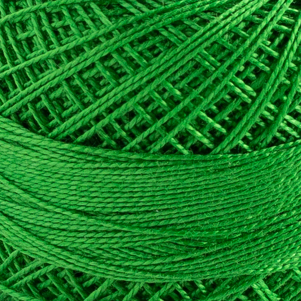 Domino Cotton Perle Size 12 Embroidery Thread (5 g), Green - 4590012-K0034 - Image 3