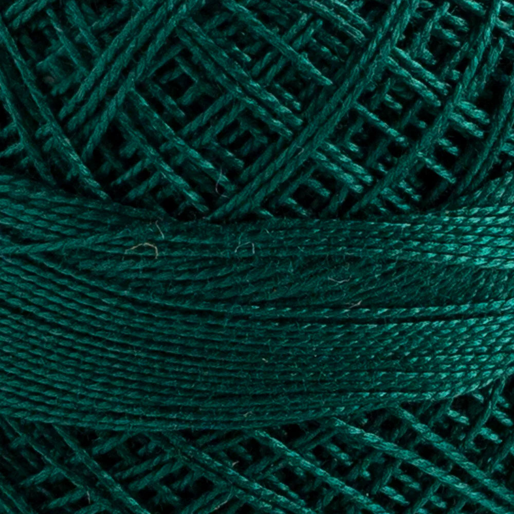 Domino Cotton Perle Size 12 Embroidery Thread (5 g), Green - 4590012-K0063 - Image 3