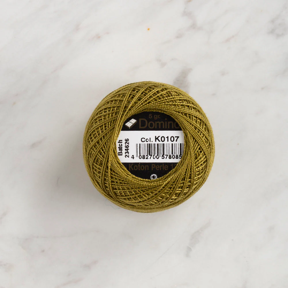 Domino Cotton Perle Size 12 Embroidery Thread (5 g), Green - 4590012-K0107 - Image 2