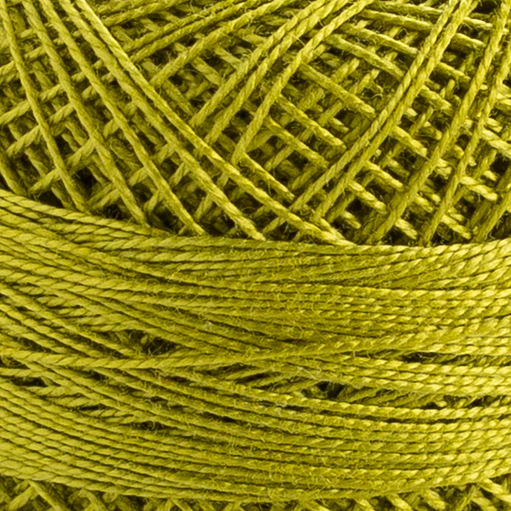 Domino Cotton Perle Size 12 Embroidery Thread (5 g), Green - 4590012-K0212 - Image 3