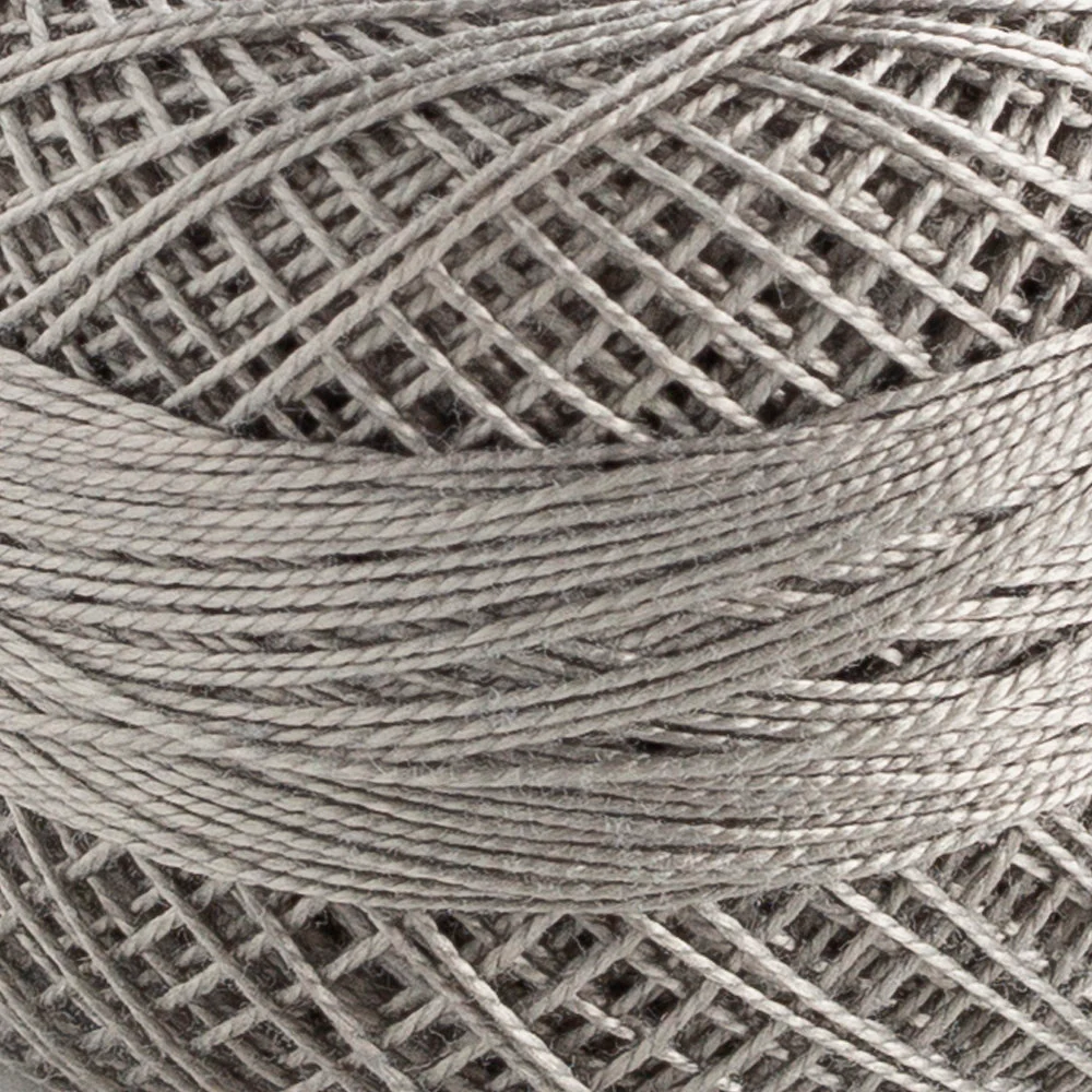 Domino Cotton Perle Size 12 Embroidery Thread (5 g), Grey - 4590012-K0219 - Image 3