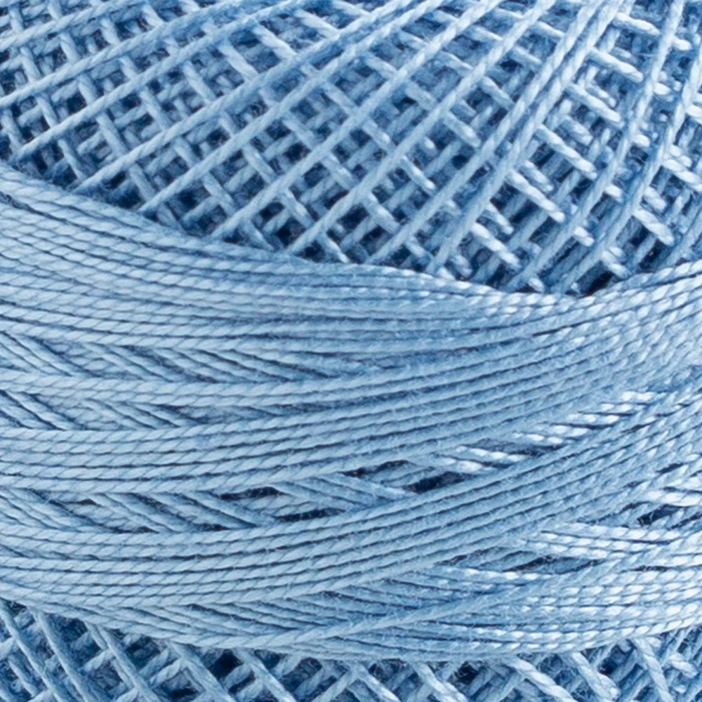 Domino Cotton Perle Size 12 Embroidery Thread (5 g), Light Blue - 4590012-K0028 - Image 3