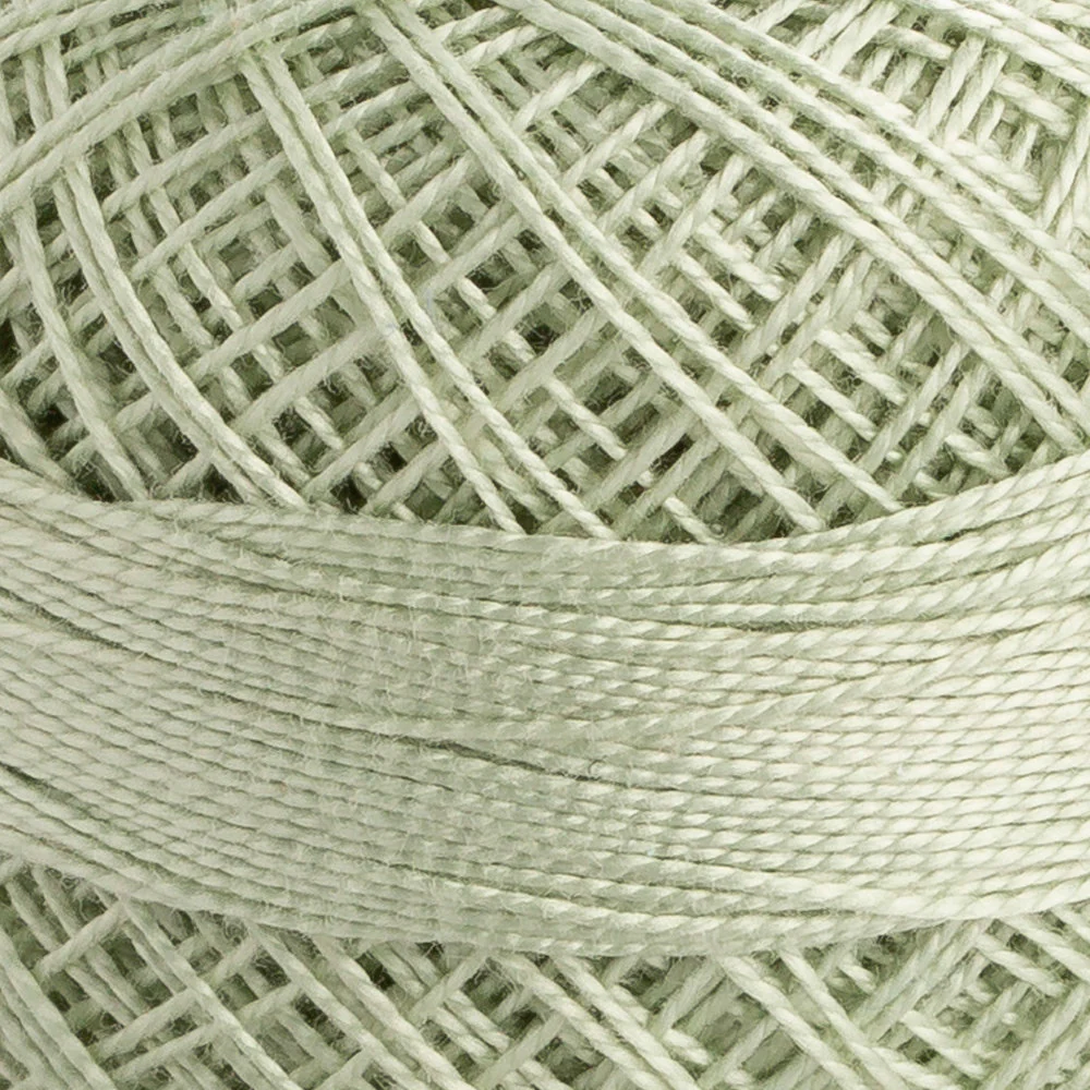 Domino Cotton Perle Size 12 Embroidery Thread (5 g), Light Green - 4590012-00213 - Image 3