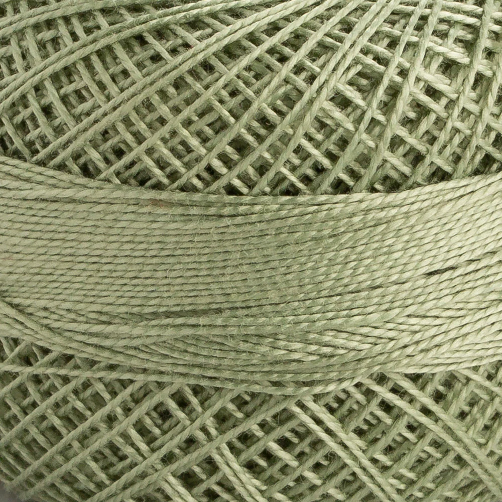 Domino Cotton Perle Size 12 Embroidery Thread (5 g), Light Green - 4590012-00858 - Image 3
