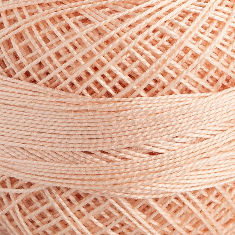 Domino Cotton Perle Size 12 Embroidery Thread (5 g), Light Pink - 4590012-00892 - Image 3