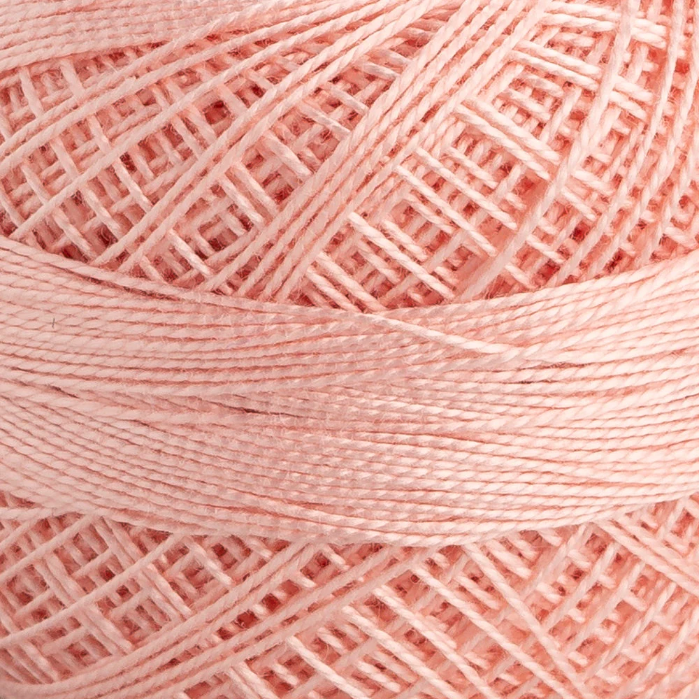 Domino Cotton Perle Size 12 Embroidery Thread (5 g), Light Pink - 4590012-01020 - Image 3