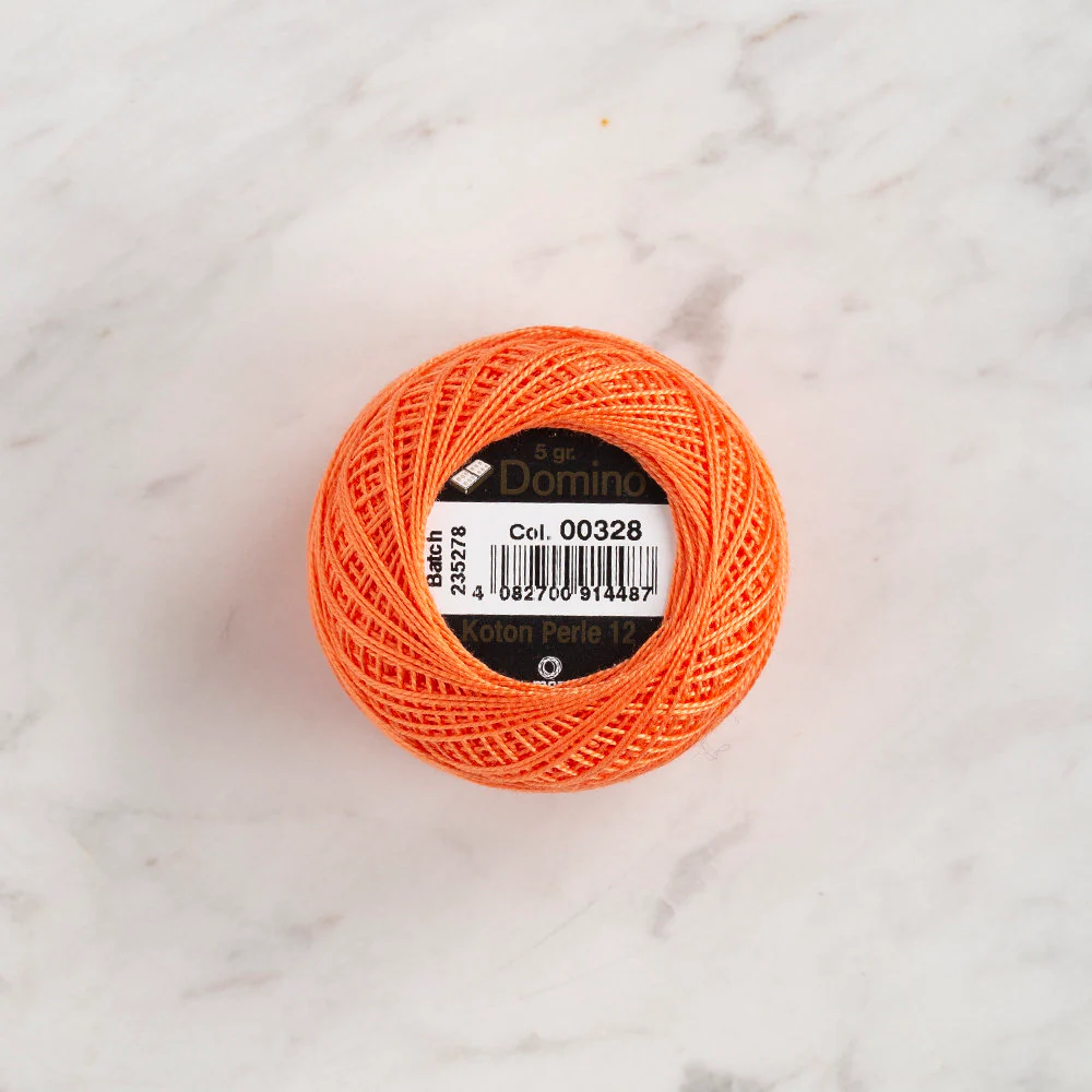 Domino Cotton Perle Size 12 Embroidery Thread (5 g), Light pink - 4590012-328 - Image 2