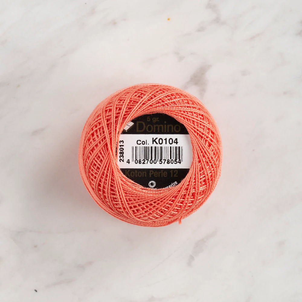Domino Cotton Perle Size 12 Embroidery Thread (5 g), Light pink - 4590012-K0104 - Image 2