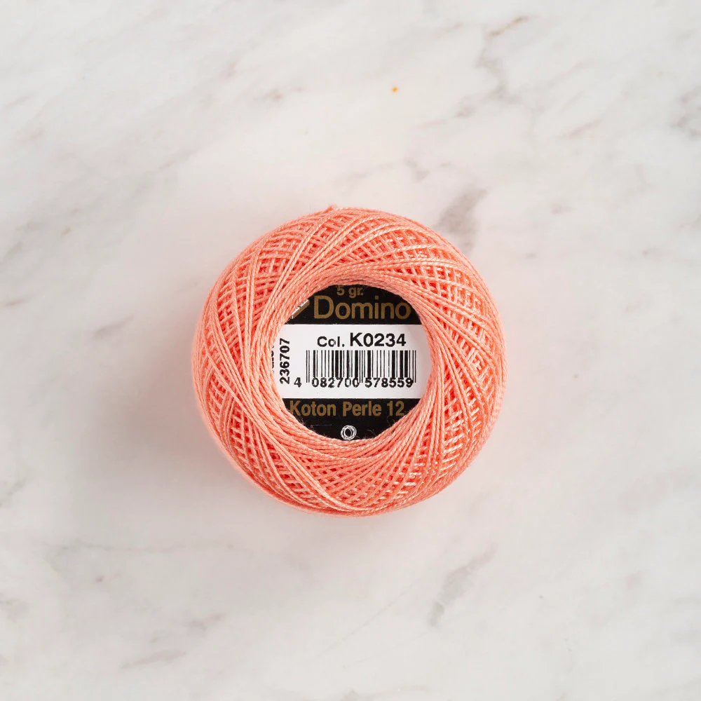 Domino Cotton Perle Size 12 Embroidery Thread (5 g), Light pink - 4590012-K0234 - Image 2