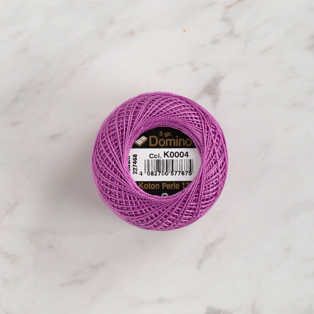 Domino Cotton Perle Size 12 Embroidery Thread (5 g), Lilac - 4590012-K0004 - Image 2