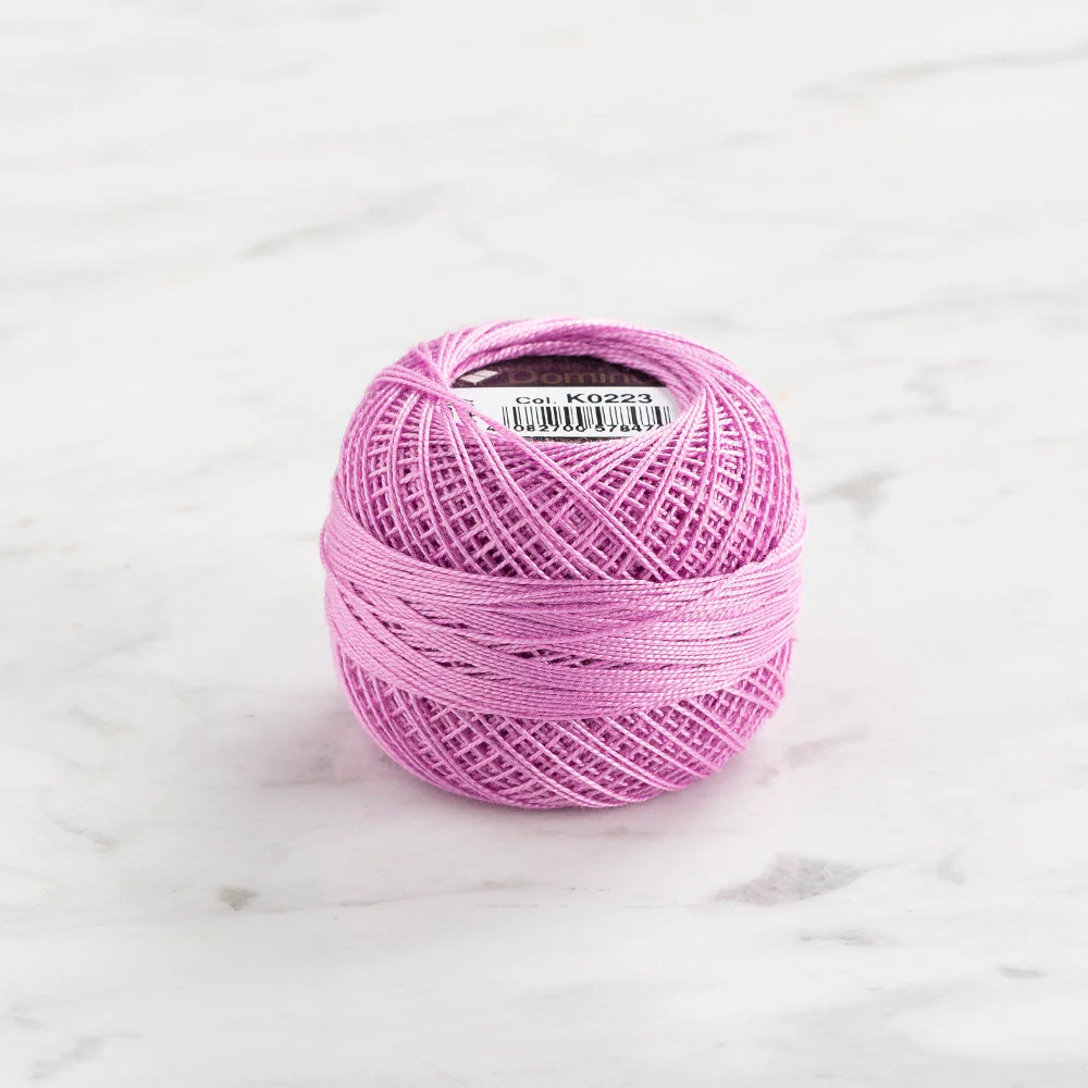 Domino Cotton Perle Size 12 Embroidery Thread (5 g), Lilac - 4590012-K0223